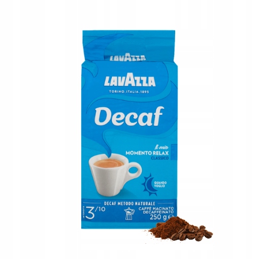Lavazza Classico Decaf włoska kawa mielona bezkofeinowa 250g