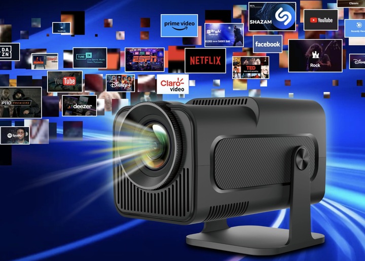 Projektor przenośny HY320 WERSJA DUŻA FULL HD WiFi ANDROID 11 + SMART TV