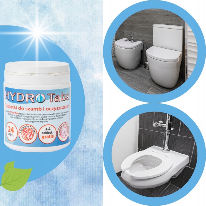 TABLETKI DO SZAMBA BAKTERIE DO OCZYSZCZALNI EKOLOGICZNEJ PREPARAT DO