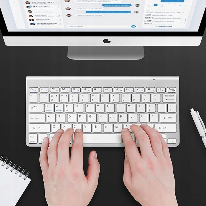 KLAWIATURA BEZPRZEWODOWA BLUETOOTH MEMBRANOWA SMART TV PC IOS ANDROID WIN