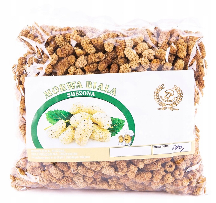 MORWA BIAŁA SUSZONA 500G !NATURALNA!