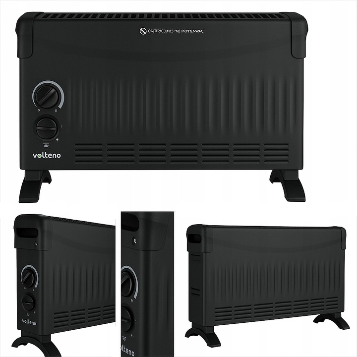 Grzejnik Elektryczny Konwektorowy 2000W Termostat Nawiew