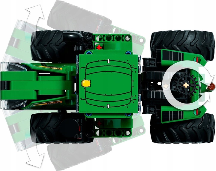 LEGO TECHNICS 42136 Traktor Ciągnik JOHN DEERE z przyczepą + KATALOG LEGO