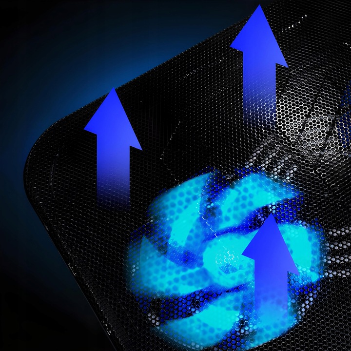 PODSTAWKA PODKŁADKA CHŁODZĄCA POD LAPTOPA NOTEBOOKA PODŚWIETLENIE 12-17''