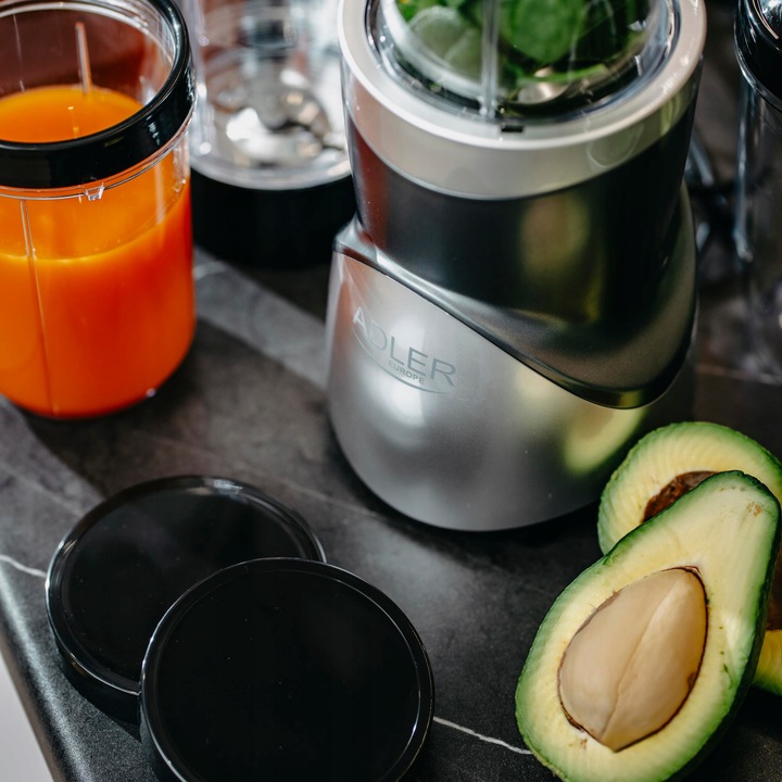 BLENDER KIELICHOWY DO SMOOTHIE do koktajli 1200W + 4 butelki kubki