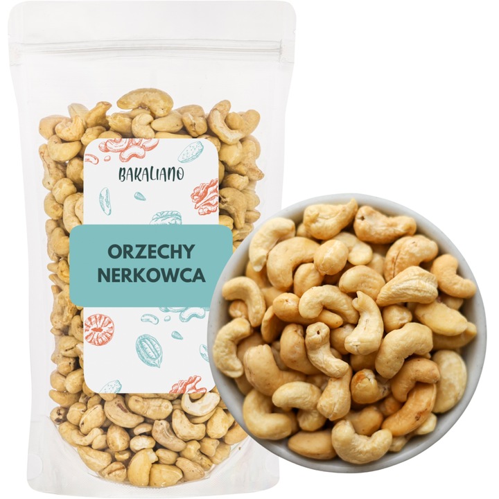 ORZECHY NERKOWCA 1Kg Nerkowce CAŁE - WYSOKA JAKOŚĆ