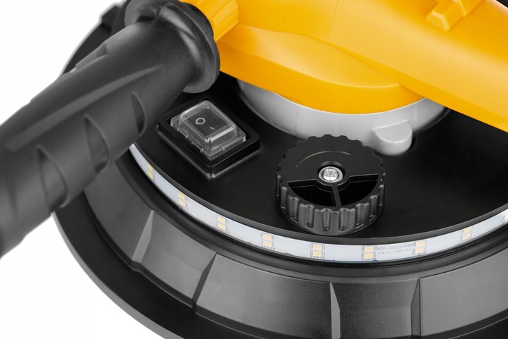 SZLIFIERKA DO GIPSU GŁADZI ŚCIAN SUFITU PŁYT GIPSOWYCH LED SAMOSSĄCA