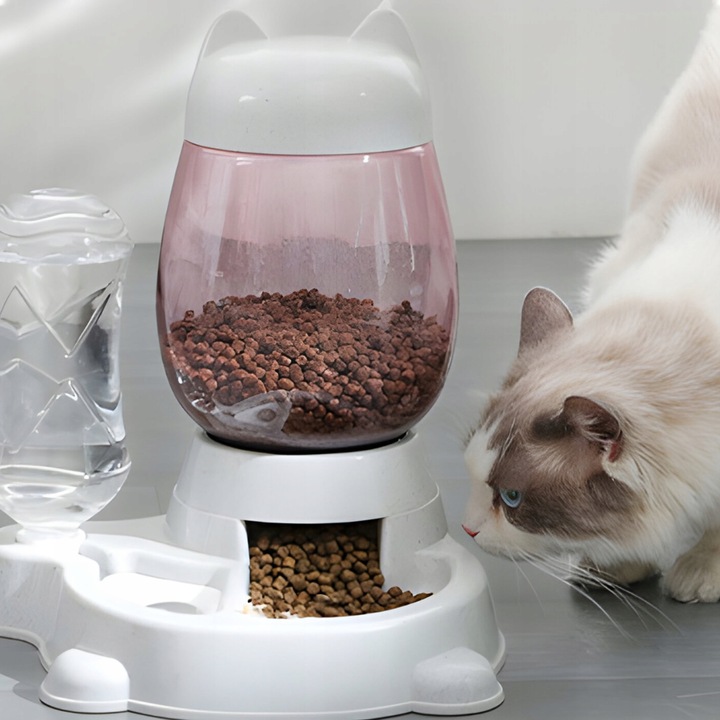 PODAJNIK WODY I KARMY AUTOMATYCZNY MISKA DLA KOTA I PSA DOZOWNIK 2W1 POIDŁO