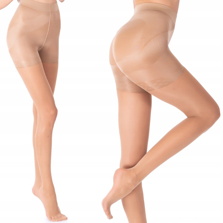 fenome Ekskluzywne Rajstopy PUSH UP 20 den Wyszczuplające Modelujące BEŻ