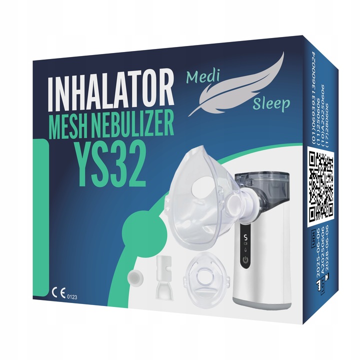 INHALATOR NEBULIZATOR DLA DZIECI DOROSŁYCH SIATECZKOWY PRZENOŚNY BEZPRZEWOD