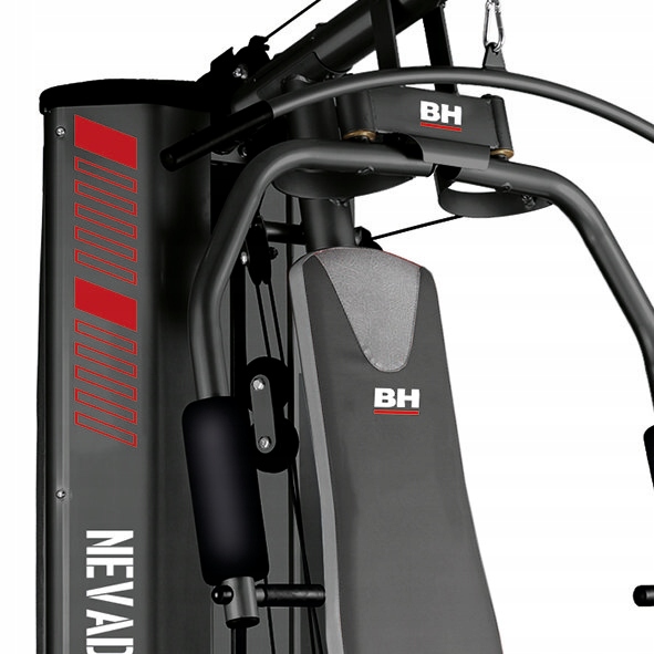 Atlas treningowy do ćwiczeń Nevada Plus Black BH Fitness + Mata pod sprzęt