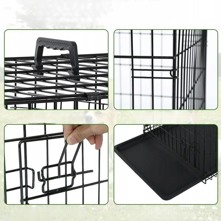 Klatka dla psa kennelowa metalowa Kojec transporter dla zwierząt