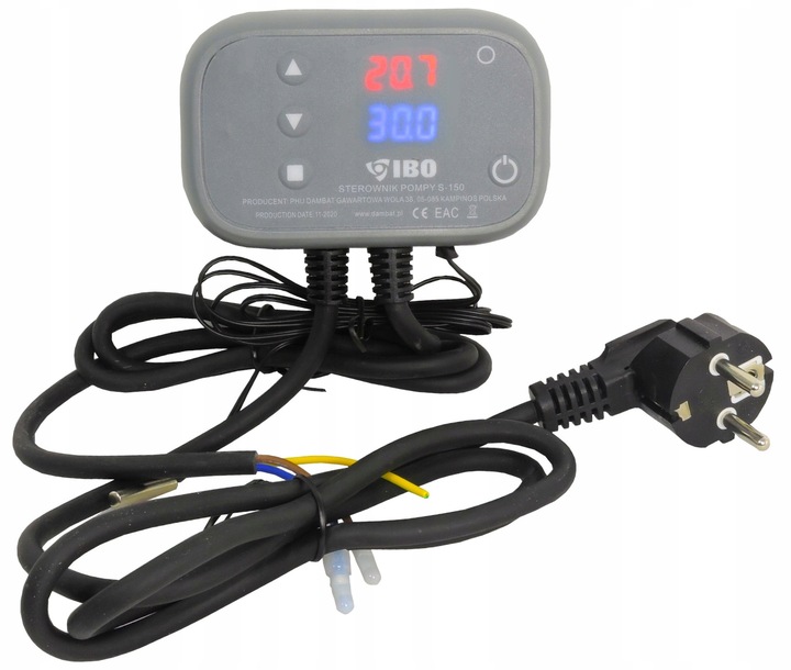 STEROWNIK REGULATOR TERMOSTAT PRACY POMPY OBIEGOWEJ KOTŁA PIECA S-150 IBO