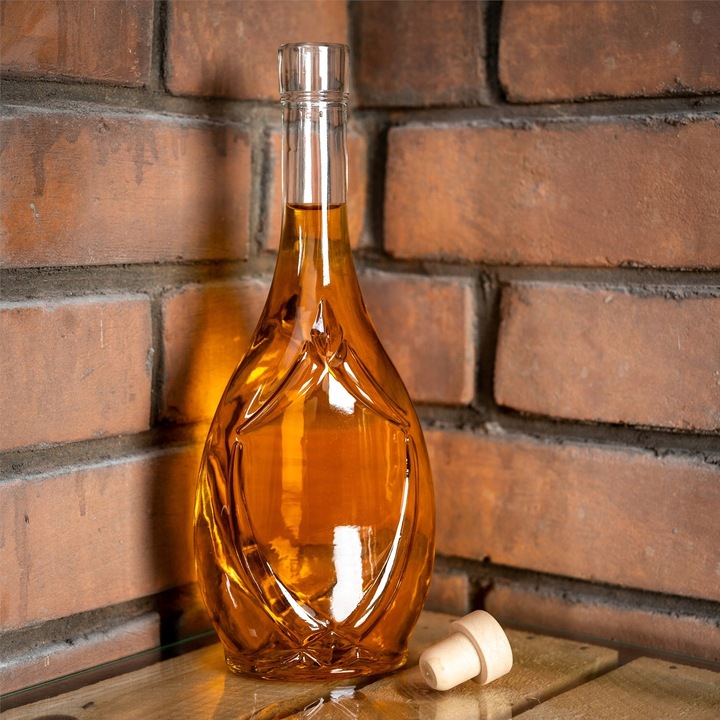 5x BUTELKA ICONA 500 ml NA NALEWKI WINO BIMBER WÓDKĘ SOKI LIKIERY Z KORKIEM