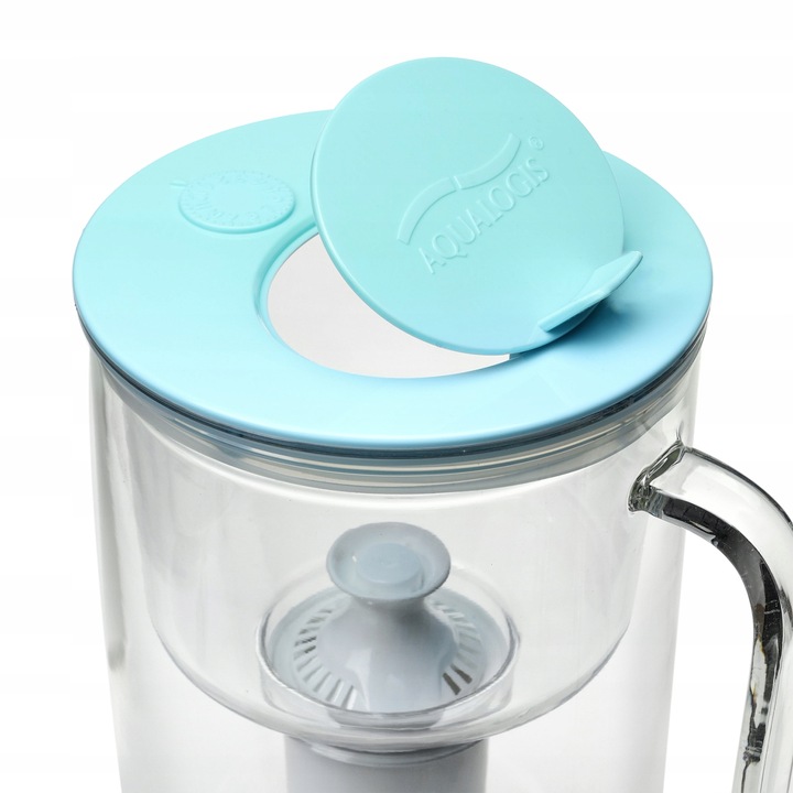 Szklany dzbanek filtrujący Sonata Niebieski + 6 wkładów UniX