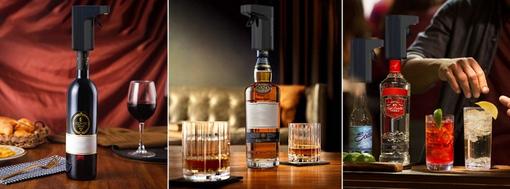 DOZOWNIK NALEWAK DO ALKOHOLU WINA WHISKEY ELEKTRYCZNY AUTOMATYCZNY AERATOR