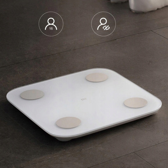 WAGA ŁAZIENKOWA XIAOMI ANALITYCZNA SLIM 150KG SMART ANDROID iOS +3x BATERIA