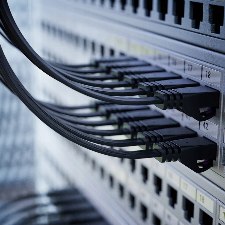 KABEL SIECIOWY LAN ETHERNET PŁASKI SFTP CAT7 5M