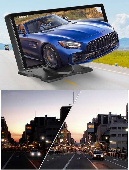 MONITOR SAMOCHODOWY RADIO ANDROID AUTO CARPLAY NAWIGACJA USB WIFI