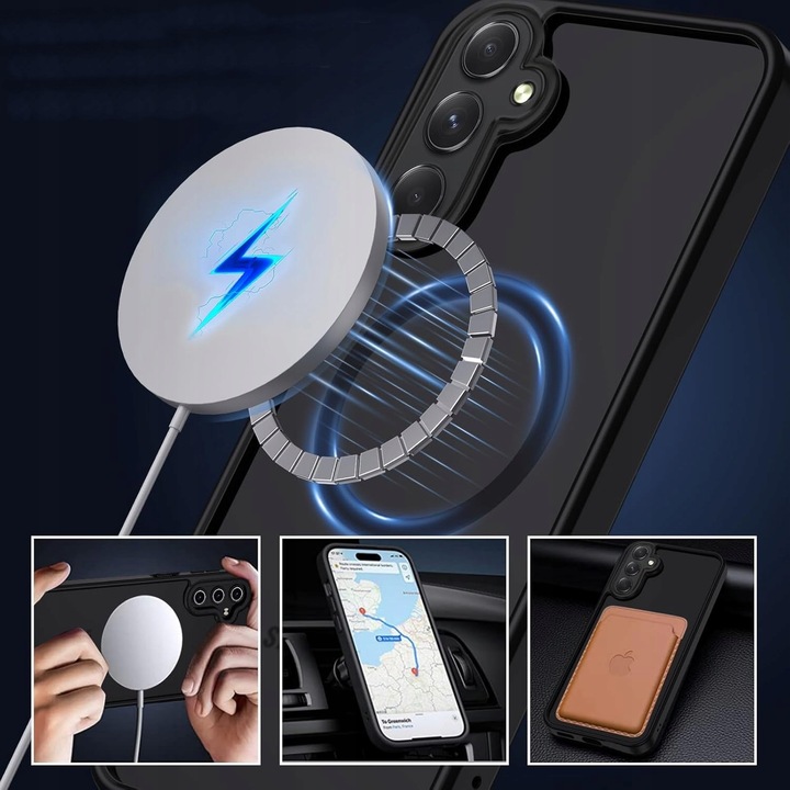 Etui do SAMSUNG S24 FE 5G do MagSafe Szkło z czytnikiem linii papilarnych