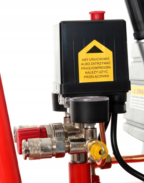 KOMPRESOR OLEJOWY SPRĘŻARKA 50L 9 BAR GRATIS ZESTAW 6w1 + 2x OLEJ 1L