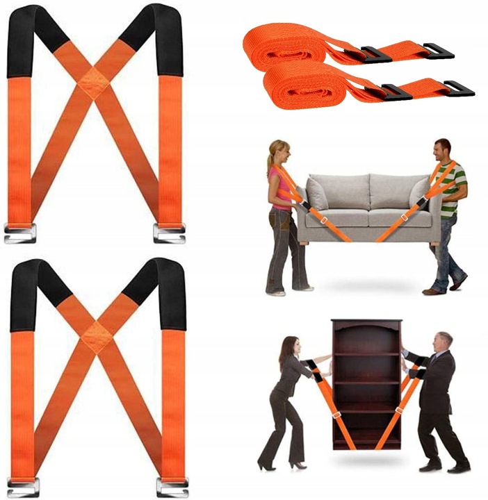 PASY DO NOSZENIA MEBLI TAŚMY TRANSPORTOWE PRZENOSZENIE NOWY MODEL 2