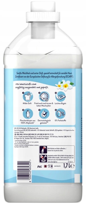 Lenor Sensitiv Hipoalergiczny płyn do płukania 68p 1,7L