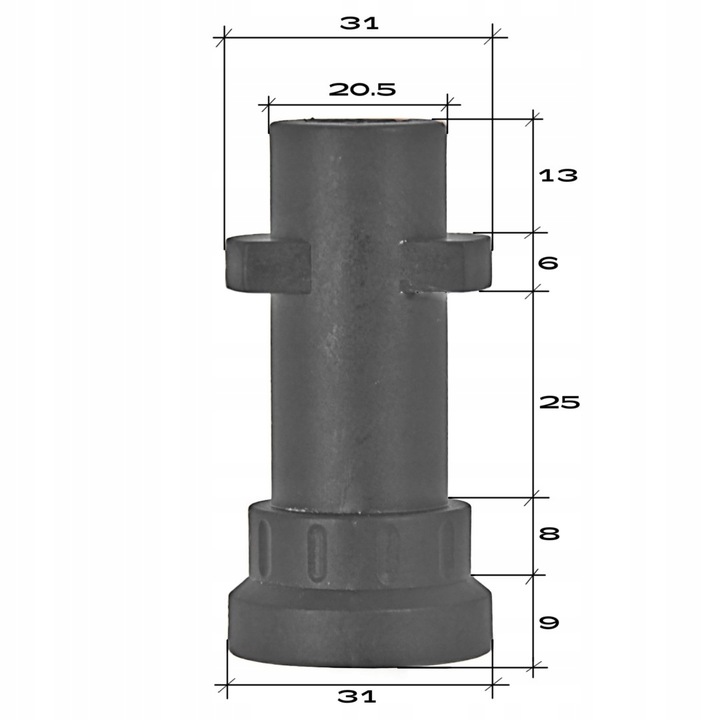 LANCA DYSZA PŁASKA DO MYJKI KARCHER K2 K3 K4 K5 K6 K7 SZEROKI STRUMIEŃ WODY