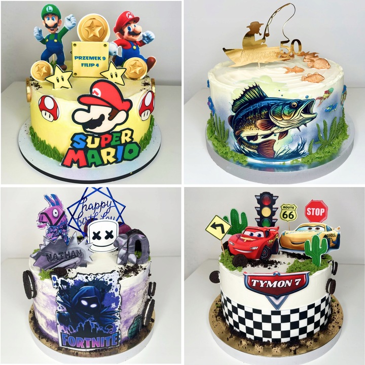 WYDRUK CUKROWY MASA CUKROWA Z TWOIM ZDJĘCIEM GRAFIKĄ A4 NA TORT + TEKST