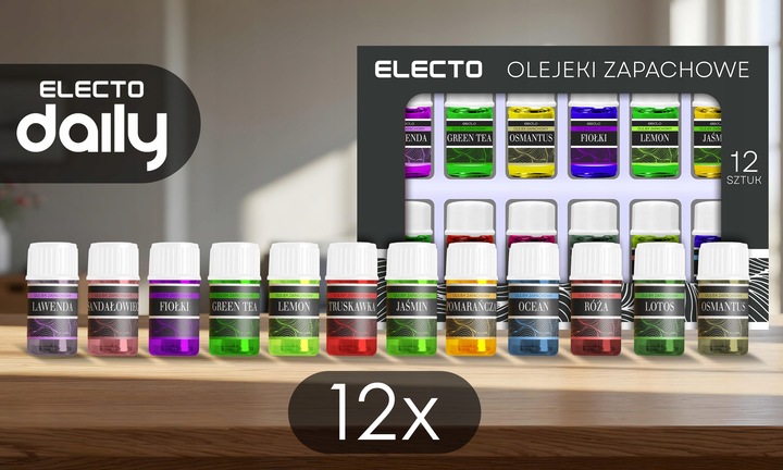 NAWILŻACZ POWIETRZA DYFUZOR JONIZATOR 4L AROMATERAPIA PILOT + 12