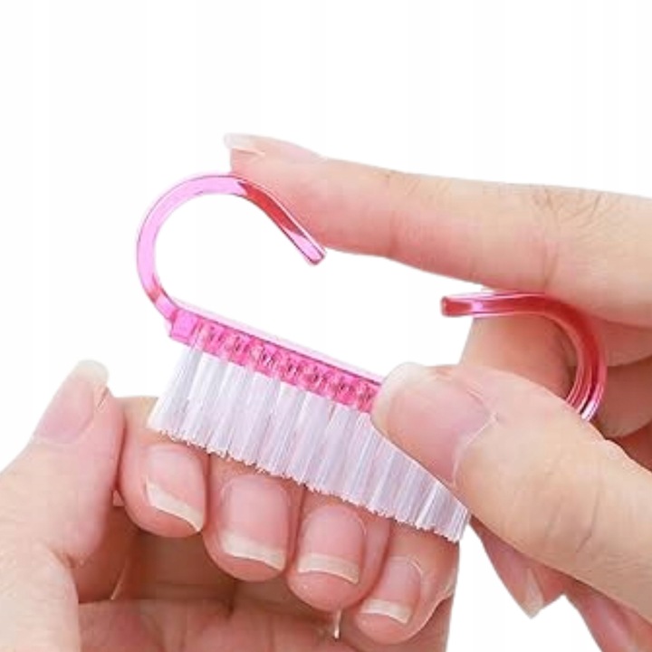 100x SZCZOTECZKA RÓŻOWA DO MANICURE DO USUWANIA PYŁU DO PAZNOKCI