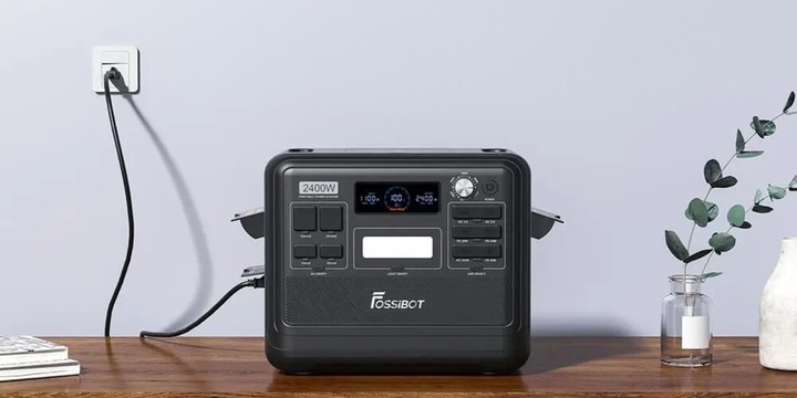 Fossibot przenośna stacja zasilania 2048Wh 2400W-4800W Aplikacja elektrowni