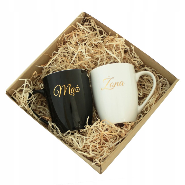 PREZENT NA ŚLUB WESELE ŚLUBNY ZESTAW KUBKÓW