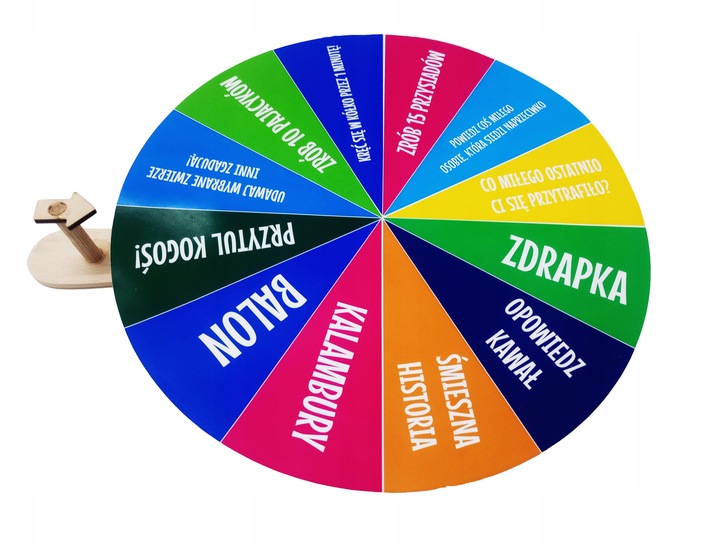 KOŁO FORTUNY dla dzieci ZABAWA + 20 x BALON + 20 x ZDRAPKA + 20 x