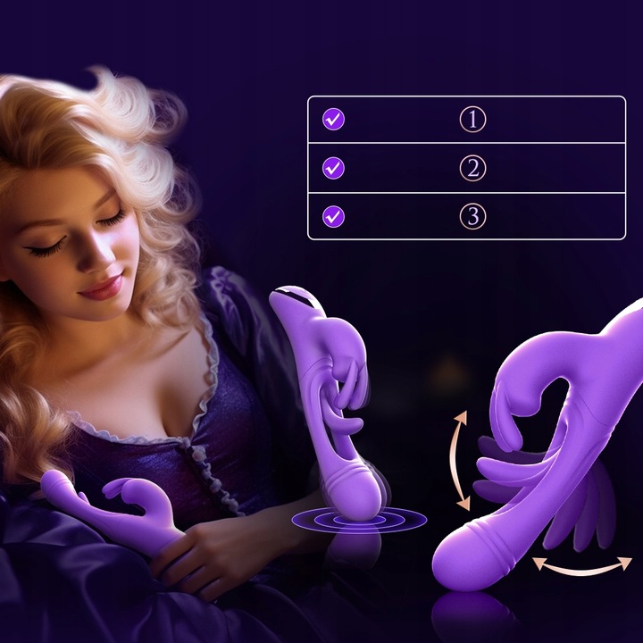 Trzepoczący wibrator Dildo dla kobiet 12 wibracji