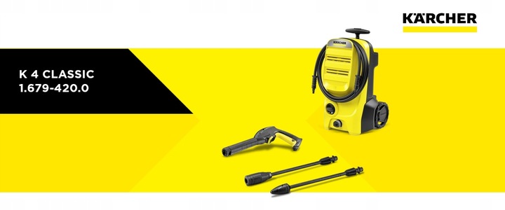 Myjka wysokociśnieniowa Karcher K4 Compact Turbo Mocna Gigant Zestaw