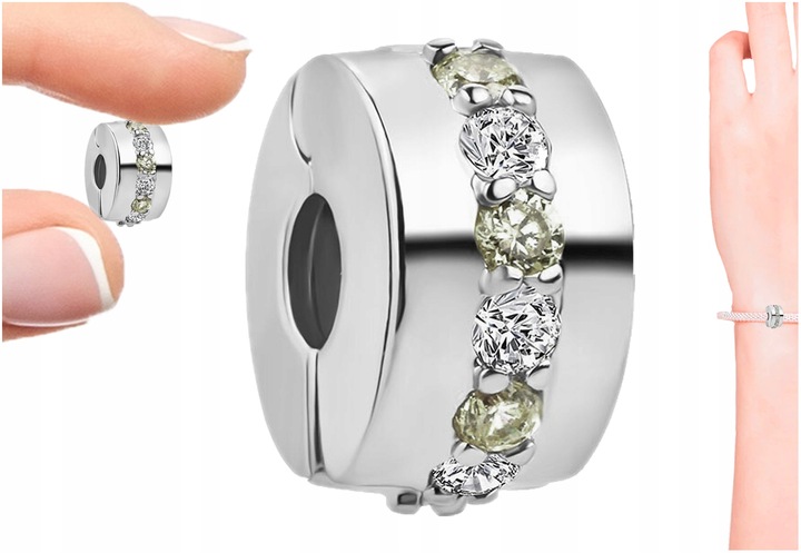 Charms Klips Charms Separator Srebrny Charms Trusky