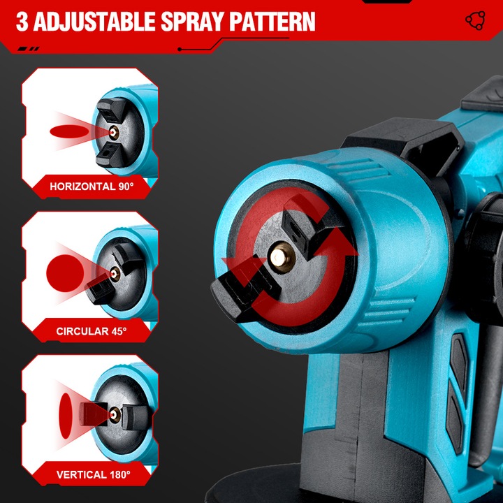 Pistolet natryskowy 1000ml do malowania Pistolet natryskowy 3 dysze