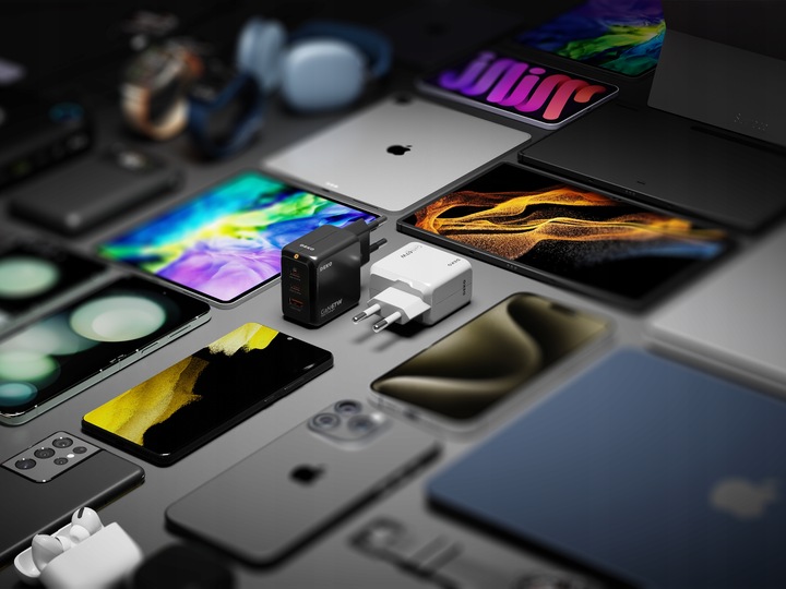 SZYBKA ŁADOWARKA USB C UNIWERSALNA 3x USB 67W 65W TYP C + KABEL USB C 100W