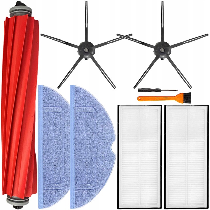 Zestaw Szczotki Filtry MOPY Wałek do Xiaomi Roborock S7 S70 S75 MAXV