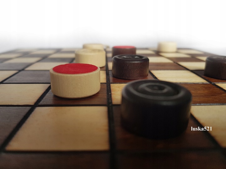 Warcaby 25x25 drewnine PRODUCENT