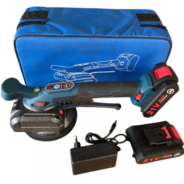 PRZYSSAWKA WIBRUJĄCA DO PŁYTEK WIBRATOR DO POZIOMOWANIA 2xAKU MOCNA 21V PRO