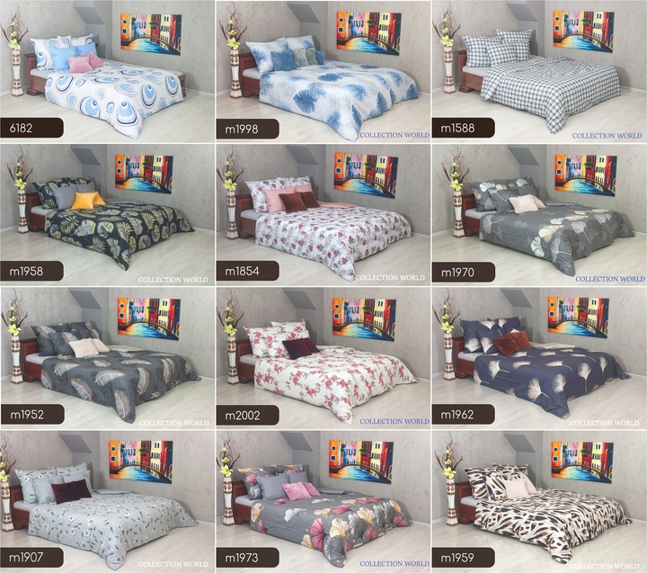 Pościel ELWAY 180x200 Bawełna Satynowa NOWE WZORY