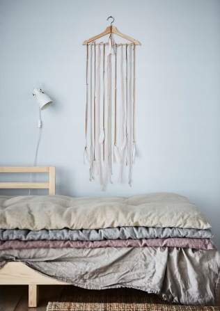 WIESZAK NA UBRANIA DREWNIANY NATURALNY DĄB IKEA BUMERANG 8 SZT.