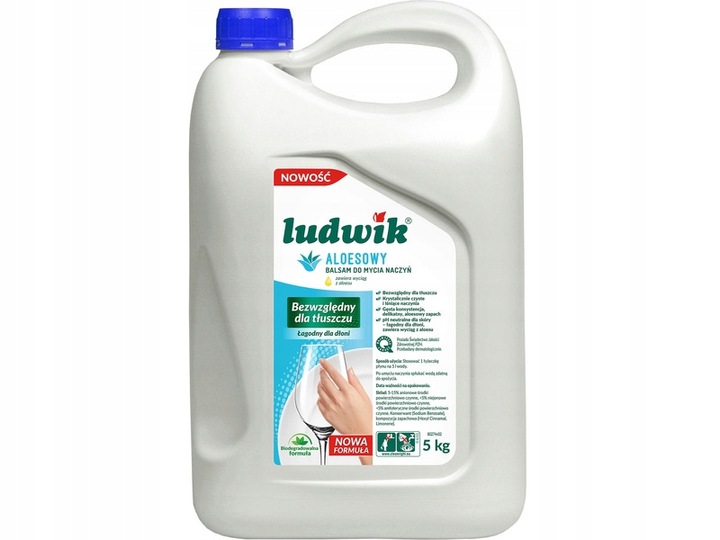 Płyn do mycia naczyń LUDWIK Aloes 5000 ml