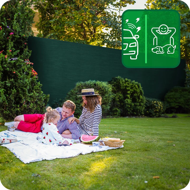 SIATKA CIENIUJĄCA 1,5x50m MASKUJĄCA MATA NA PŁOT OGRODZENIE OSŁONA 90%