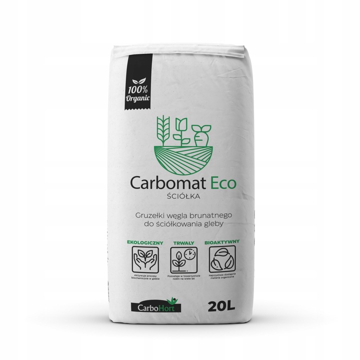 Ściółka z węgla brunatnego CARBOMAT ECO 20 L (pH 4,5 - 5,0)