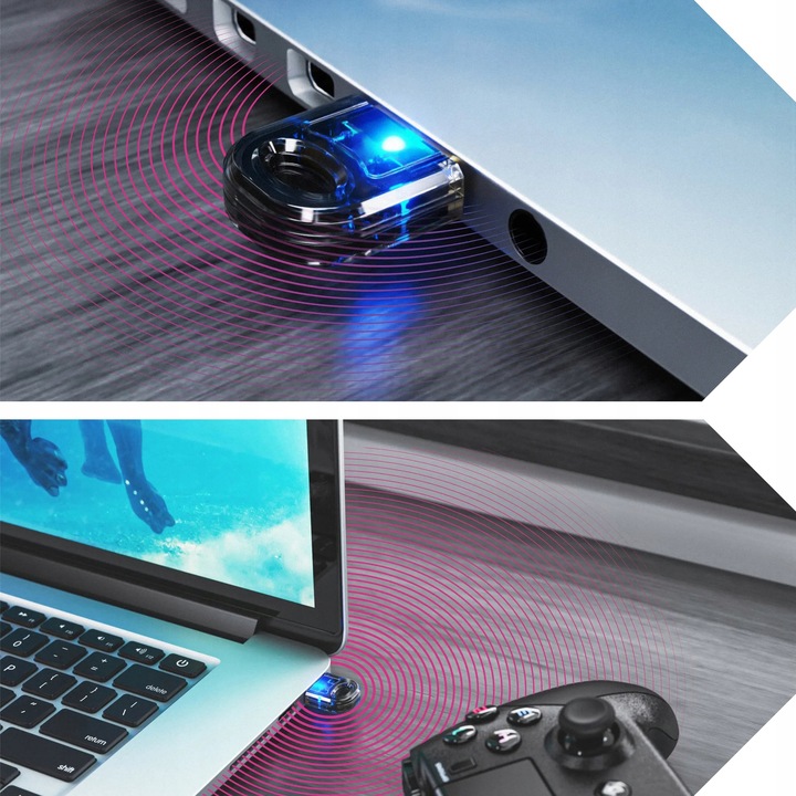 ADAPTER USB ODBIORNIK NADAJNIK BLUETOOTH 5 DONGLE DO KOMPUTERA DUŻY ZASIĘG