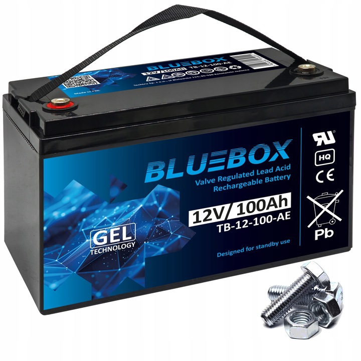 Akumulator żelowy BLUEBOX bezobsługowy UPS 12 Volt 12V 100Ah UPS