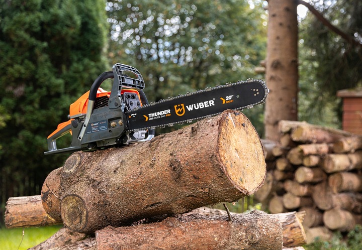 PIŁA SPALINOWA PILARKA DO DREWNA ŁAŃCUCHOWA 5,7KM +2 PROWAD +OLEJ +2x